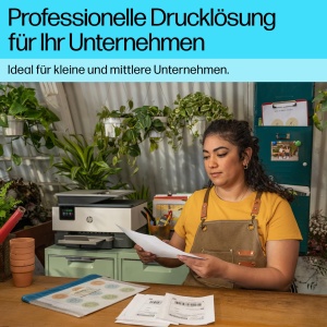 Imprimanta multifunctionala HP OfficeJet Pro 9120e, 3 luni de imprimare gratuita cu cerneala instantanee HP inclusa, HP+, imprimanta, scaner, copiator, fax, Wi-Fi, LAN, duplex, Airprint, gri-alb - Img 7