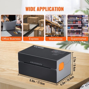 Imprimanta termica VEVOR Bluetooth 300DPI recunoastere automata etichete USB si Bluetooth - Img 7