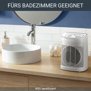 Incalzitor cu ventilator Rowenta Instant Comfort Aqua, doua setari de caldura, functie ventilator, consum de energie reglabil, silentios, incalzitor electric, gri deschis, SO6510F2, 1200 - 2400w - Img 3