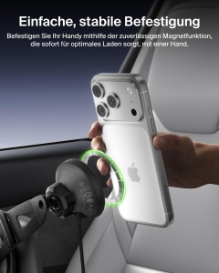 Incarcator auto Belkin BoostCharge Qi2, 15W, magnetic, negru - Img 3