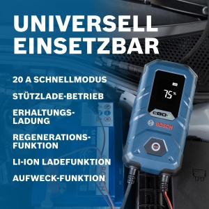 Incarcator auto Bosch C80-Li, 15A, pentru baterii 6V12V, cu functie de mentinere - Img 6