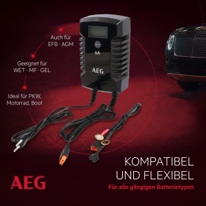 Incarcator de baterii AEG LD 6.0, 612V, 6A, 9 trepte de incarcare, negru - Img 3
