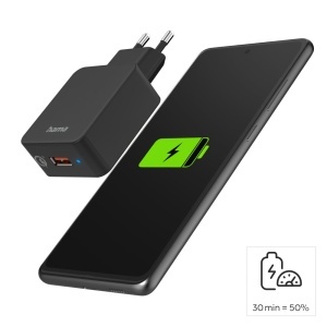 Incarcator rapid Hama Qualcomm Quick Charge 19,5W, USB-A, negru - Img 5