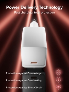 Incarcator UNIQO GaN Nano 45W, USB-C, compact, alb - Img 3