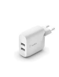 Incarcator USB-A Belkin Boost Charge, 24W, 2 porturi, pentru iPhone si Samsung