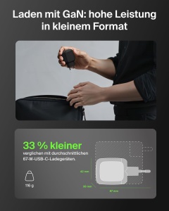 Incarcator USB-C Belkin BoostCharge Pro 67W cu 2 porturi, GaN - Img 3