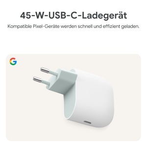 Incarcator USB-C Google 45W - Rapid, Compatibil cu Smartphone-uri Pixel, Alb - Img 4