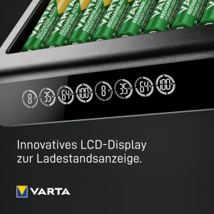 Incarcator VARTA LCD pentru acumulatori AAAAA, capacitate 8 acumulatori, design compact - Img 6