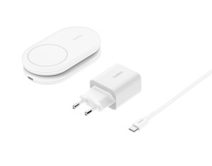 Incarcator wireless Belkin BoostCharge, 15 W, compatibil MagSafe, alb - Img 2