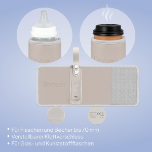 Incubator portabil LIONELO Thermup Go, incalzitor biberon USB-C, 5 temperaturi - Img 4