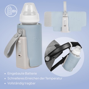 Incubator portabil pentru biberon LIONELO Thermup Go Plus, 5 temperaturi, USB-C - Img 3