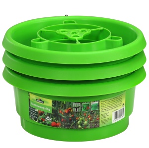 Inel de udare Dehner cu protectie impotriva melcilor, 3 bucati, 24 cm, verde