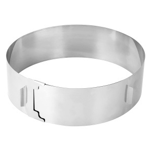 Inel pentru tort Zenker 7708, din otel inoxidabil, ajustabil, 30 cm