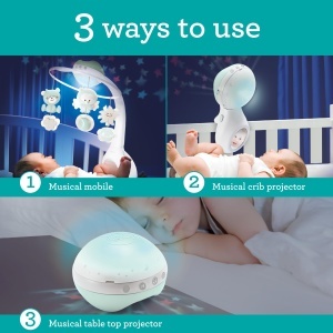 Infantino 3-in-1 Projektor Musik-Mobile Salbei Lumina si Muzica pentru Copii - Img 2