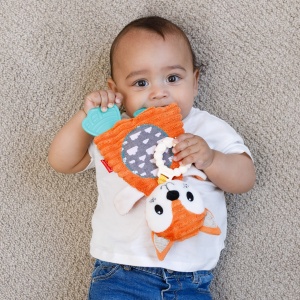 Infantino Go Gaga Cuddly Teether Fox 316201 Jucarie multisenzoriala pentru bebelusi - Img 2