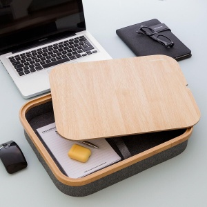InnovaGoods Laptoptisch Portabil cu Spatiu de Depozitare MDF Robust Design Compact - Img 8
