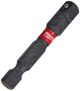 Insertie cu clic Milwaukee Shockwave 14 Zoll, Sechskant la 14 Zoll Vierkant, flexibila
