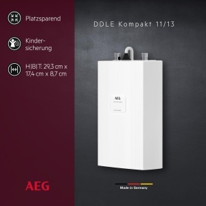 Instant de apa calda AEG DDLE Kompakt 1113 kW, montare sub chiuveta, Made in Germany - Img 2