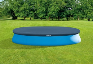 Intex 28023 - Capac de piscina pentru piscina rotunda Easy Set, PVC, Albastru, 457 cm - Img 2