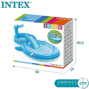 Intex 57176NP - Centru de joaca gonflabil balena vinil albastru 373x234x99 cm - Img 7