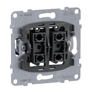 Intrerupator Dublu Legrand SEANO cu 2 Contacte Schimbatoare, LED-uri, 10AX - Img 2