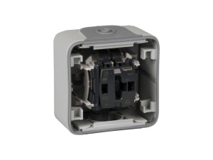 Intrerupator impermeabil Legrand 191501, gri, pentru instalare pe suprafata - Img 4