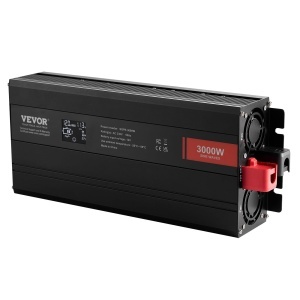 Inversor de tensiune VEVOR SGPE-3000W, 3000W, 12V DC, 230V AC, 2 prize AC, 2 USB - Img 9