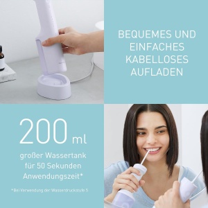 Irigator Panasonic EW-DJ26, 200 ml, 5 nivele de presiune, Violett - Img 7