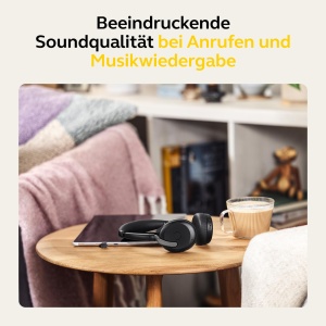 Jabra Evolve2 65 Flex - Casti Bluetooth stereo fara fir cu tehnologie de anulare a zgomotului Jabra ClearVoice si ANC hibrid - Compatibil cu platformele UC de top - Negru - Img 8