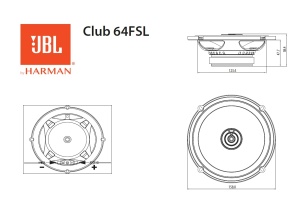 JBL Club 64FSL Gen 3 - Set de difuzoare auto extra subtiri de 165 mm de la Harman Kardon pentru un upgrade hi-fi remarcabil al masinii - sensibilitate ridicata, bas intens si raspuns impresionant la frecventa inalta - Img 5