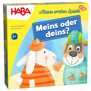 Joc cooperativ HABA Meine ersten Spiele to Go Meins oder deins pentru 1-4 jucatori, 2 ani