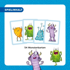 Joc de Carti HABA Junior Monster Trumpf pentru 2-6 Jucatori, 5 Ani, Monstrii Colorati - Img 3