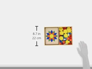 Joc de constructie Melissa And Doug Mosaice din lemn cu 120 piese colorate - Img 3
