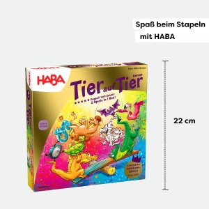 Joc de echilibru HABA Tier auf Tier Deluxe 30 animale colorate din lemn - Img 7