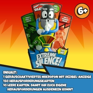 Joc de familie TOMY Extreme Silence, 50 carti de sarcini, 2 jucatori, pentru copii de la 6 ani - Img 6