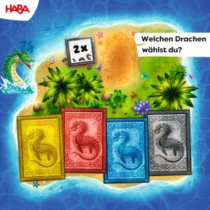 Joc de societate HABA Wasserdrachen joc de strategie cu figurine din lemn pentru 2-4 jucatori - Img 5