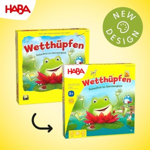Joc de societate HABA Wetthupfen, pentru 2-4 jucatori, 3 ani, cu efect pop-up - Img 7