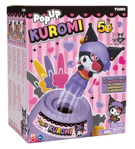Joc de societate Pop Up Kuromi de la TOMY, pentru 2-4 jucatori, distractie pentru copii