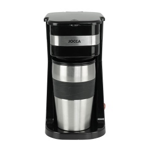 Jocca Cafetiera Portabila cu Cana Termica 420ml Filtru Reutilizabil Functie Auto-Oprire