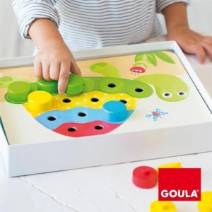 Jocuri Goula Jumbo D53140 GOULA - Culoare bebelus - Joc din lemn pentru copii mici - de la 2 ani - Img 10