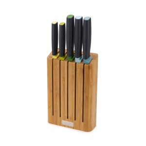 Joseph Joseph Elevate Set Cutite 5 Piese Bloc Bambus Manere Multicolore