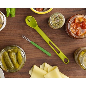 Joseph Joseph Scoop&Pick - Set de frigarui lingura si furculita din 2 piese - verde - Img 2