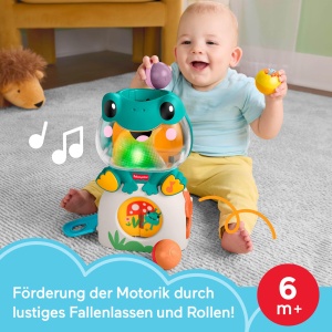 Jucarie Activitate Frosch Fisher-Price cu Muzica, 3 Bile Colorate, Luminile si Sunete - Img 2