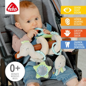 Jucarie Activitati Fehn Spirala Seepferd 35cm Multifunctionala pentru Bebelusi 0 luni - Img 3