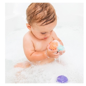 Jucarie de baie Infantino - Meduza luminoasa, senzoriala, pentru bebelusi, cu baterii incluse - Img 3