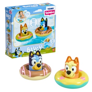 Jucarie de Baie Tomy Toomies Bluey si Bingo, 2 Piese, Sigura pentru Copii
