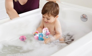 Jucarie de Baie VTech Baby Badespa Einhorn - cu Eimer, Senzor Luminos, 1-5 Ani - Img 3