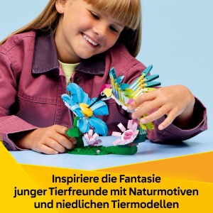 Jucarie de Constructie LEGO Creator 3in1 31384 - Kolibri Colorat, 312 Piese - Img 7