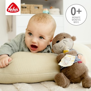 Jucarie de plus Fehn Otter Theo, 20 cm, material moale, pentru bebelusi - Img 3