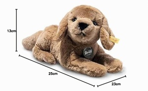 Jucarie de plus Steiff Lenny Labrador 23 cm, culoare maro, material reciclat - Img 2